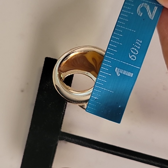 Vintage Gold Tone Omega Necklace Bracelet and Earrings Set - Picture 10 of 11